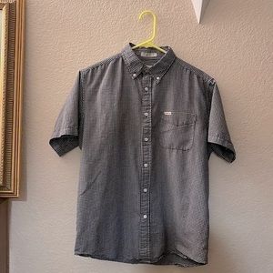 Black and white plaid shirt